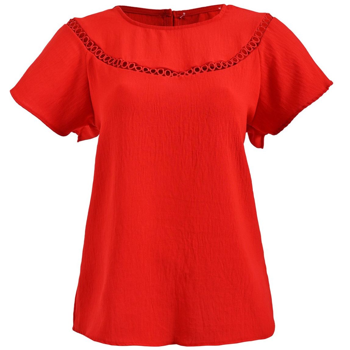 Blusa Banana Jeans Cuello Redondo Y Diseño Liso para Mujer