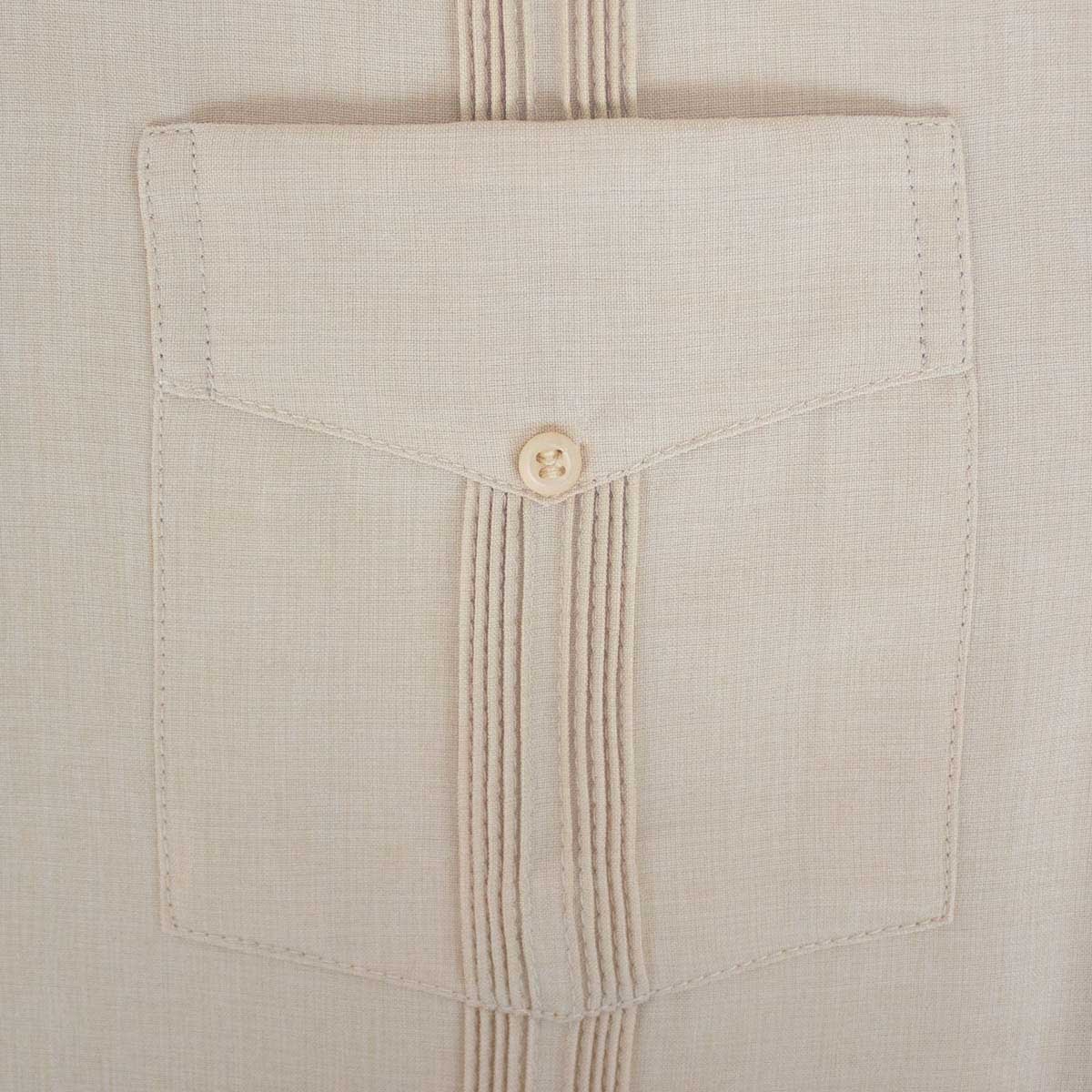 Guayabera Manga Larga Bruno Magnani Beige para Hombre