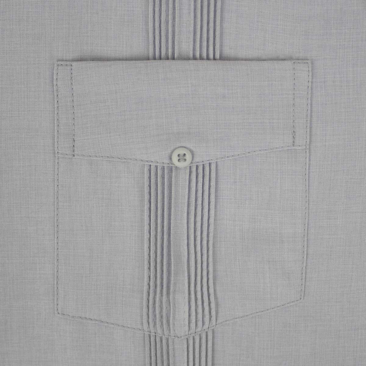 Guayabera Manga Corta Bruno Magnani Gris Perla para Hombre