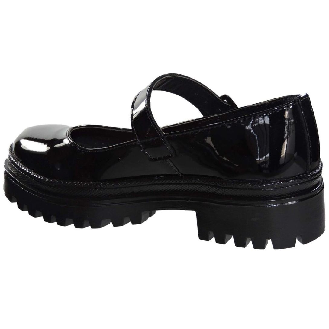 Zapato Charol Escolar 22-24 Negro Blasito para Niña