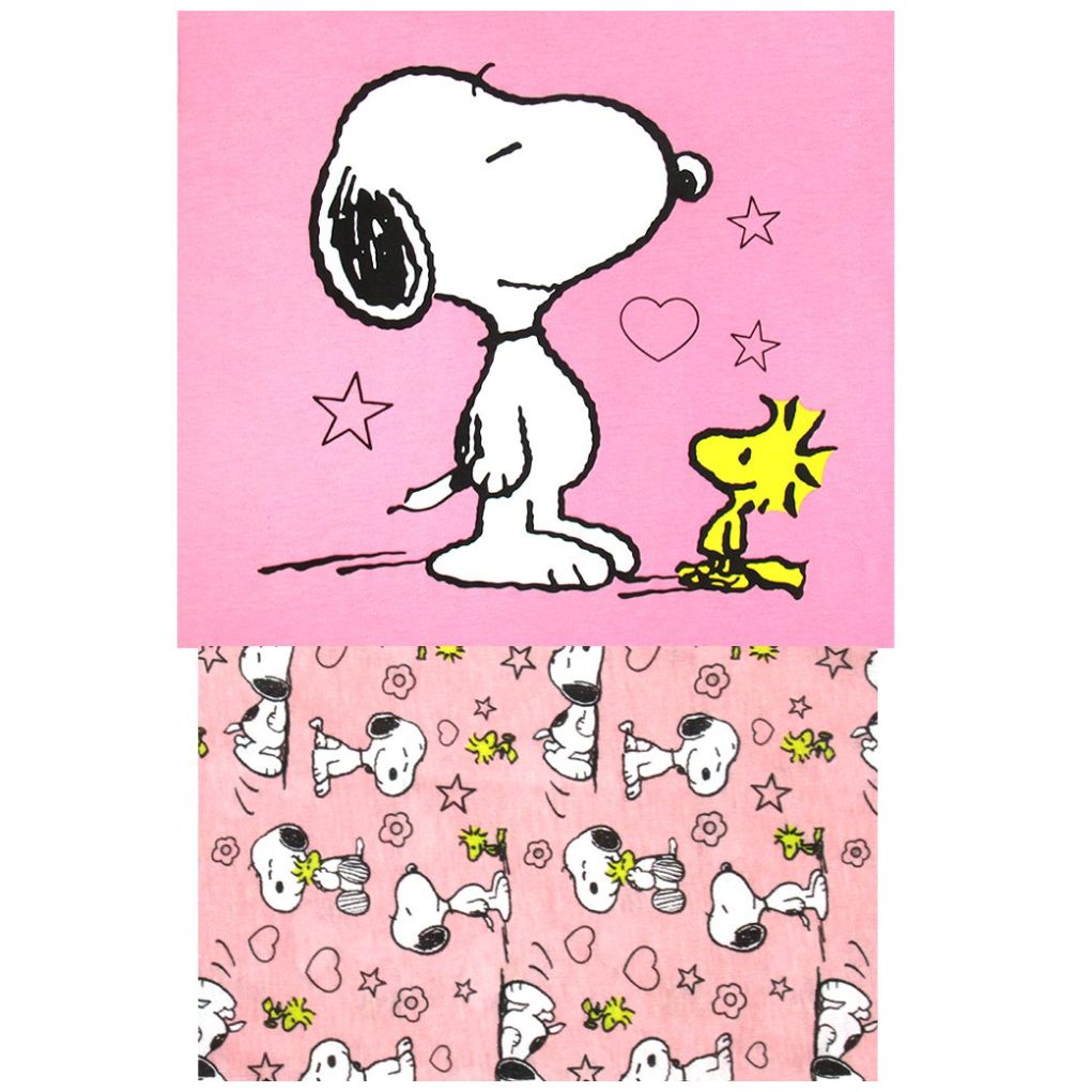 Pijama Algodón Playera Manga Corta y Pantalón Estampado Snoopy.