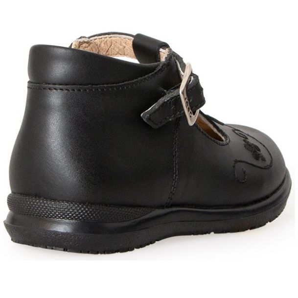 Zapato Escolar con Hebilla 12-15 Negro Dogi para Niña