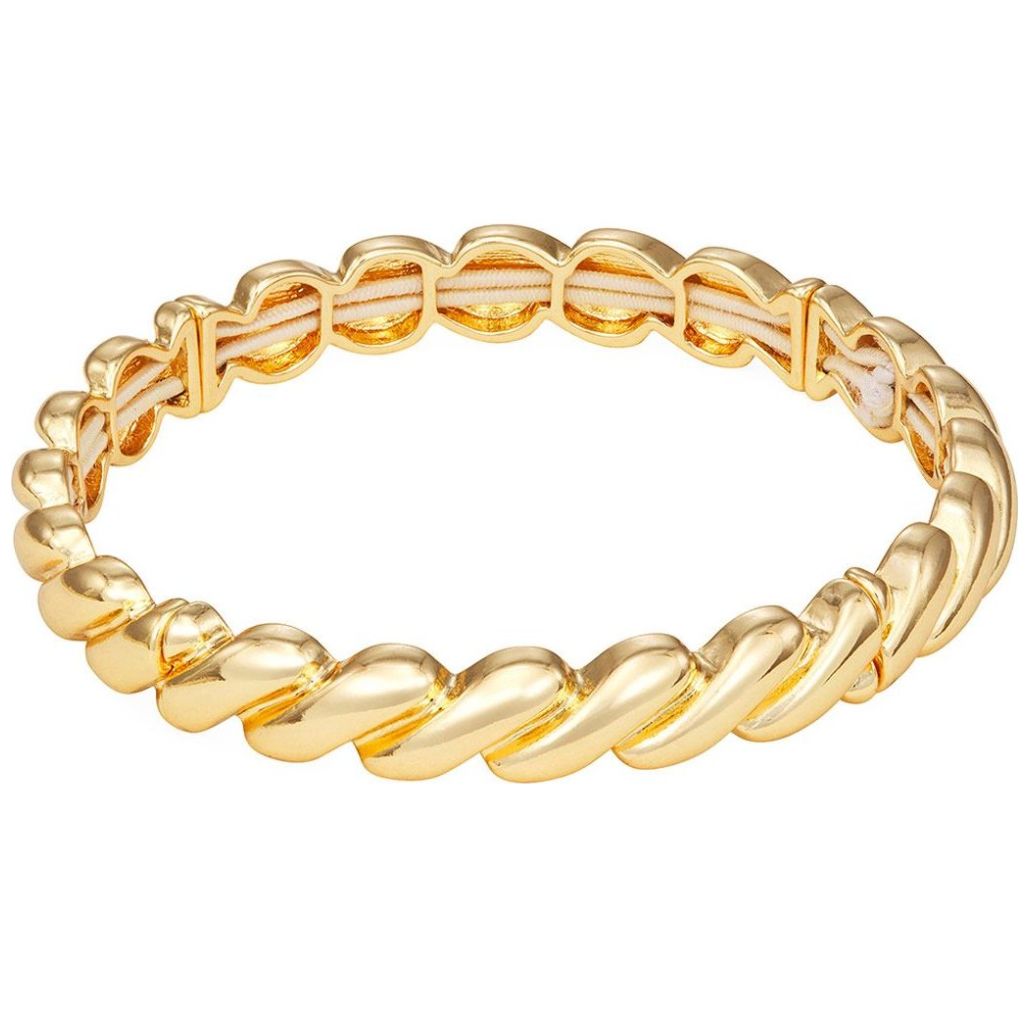 Pulsera Twisted Metal Dorado Nine West