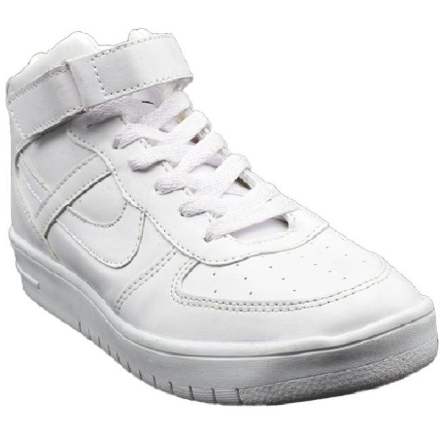 Tenis Bota Escolar C Velcro 22-26 Blanco para Niño Panam