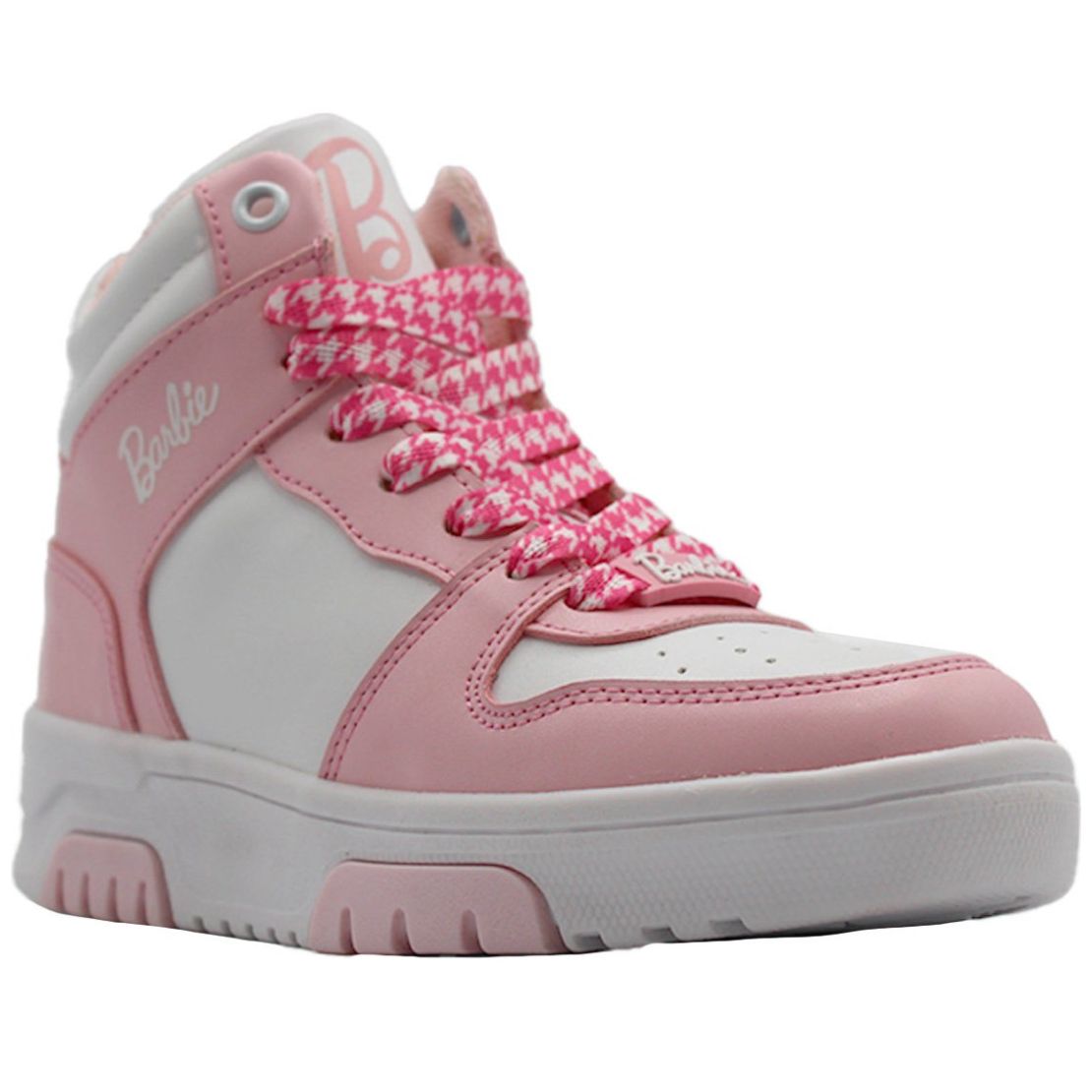 Tenis Bota Agujeta 18-21 Rosa Barbie