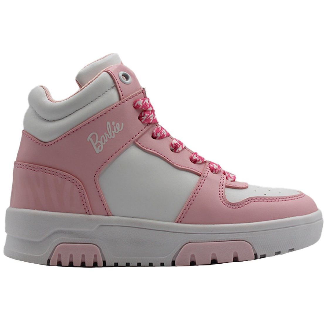 Tenis Bota Agujeta 18-21 Rosa Barbie