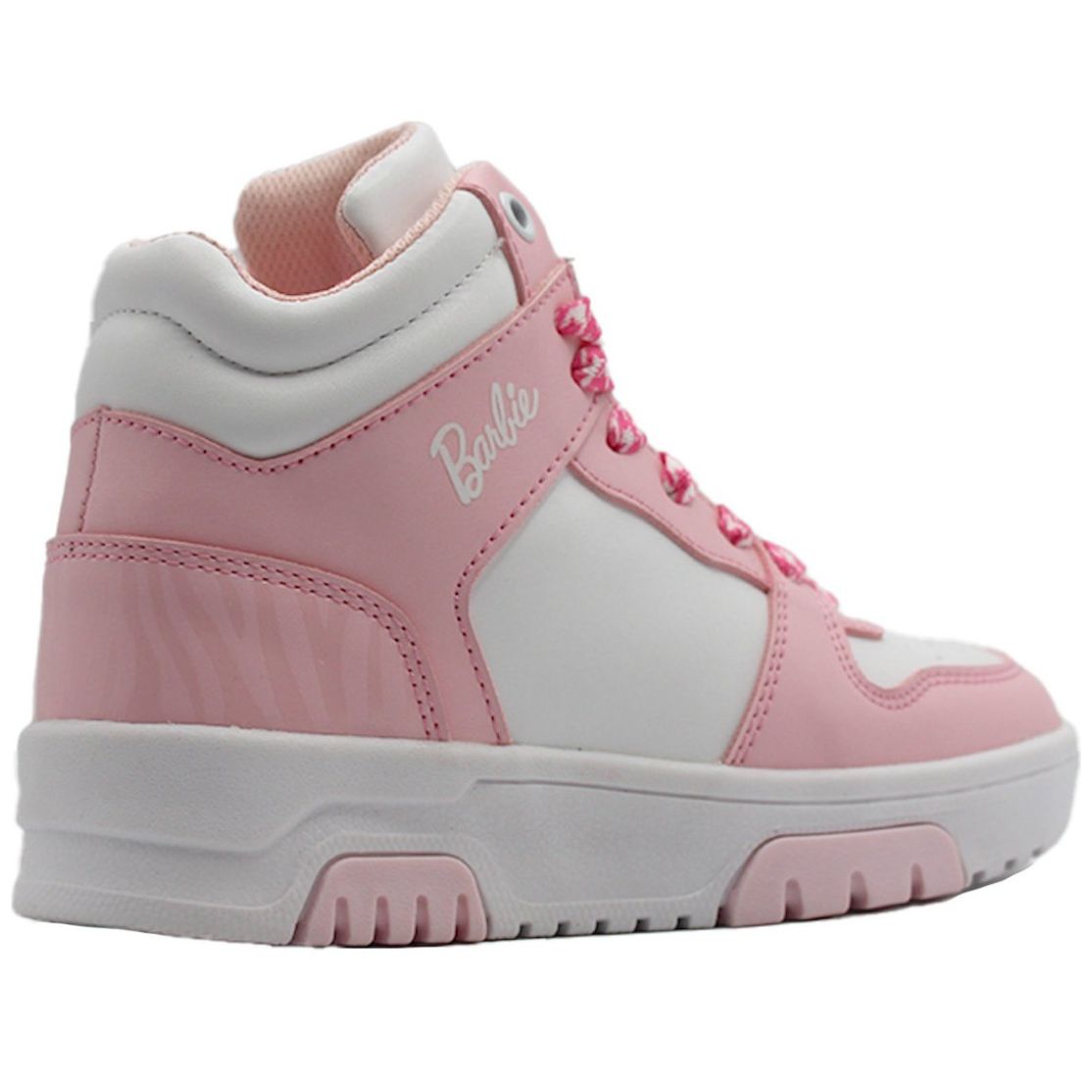 Tenis Bota Agujeta 18-21 Rosa Barbie