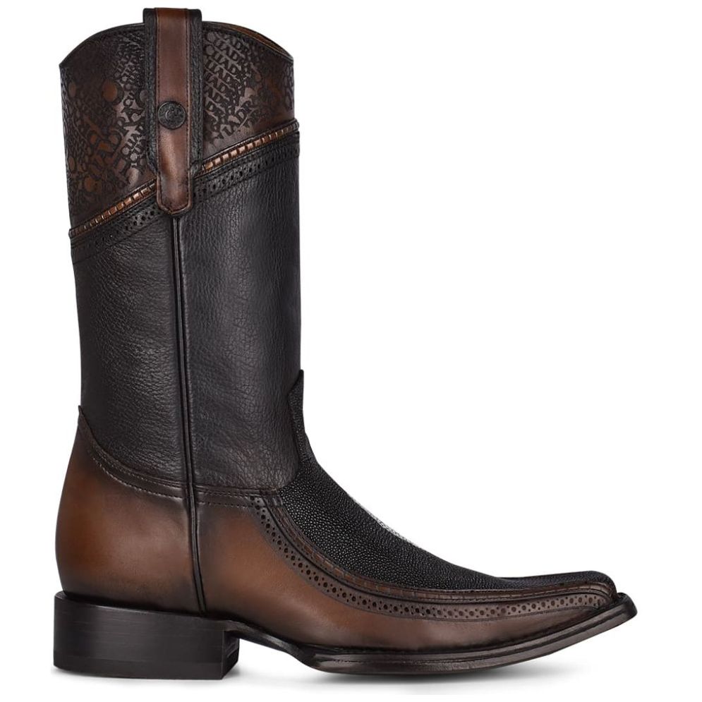 Bota Mantarraya en Piel Café Cuadra para Hombre