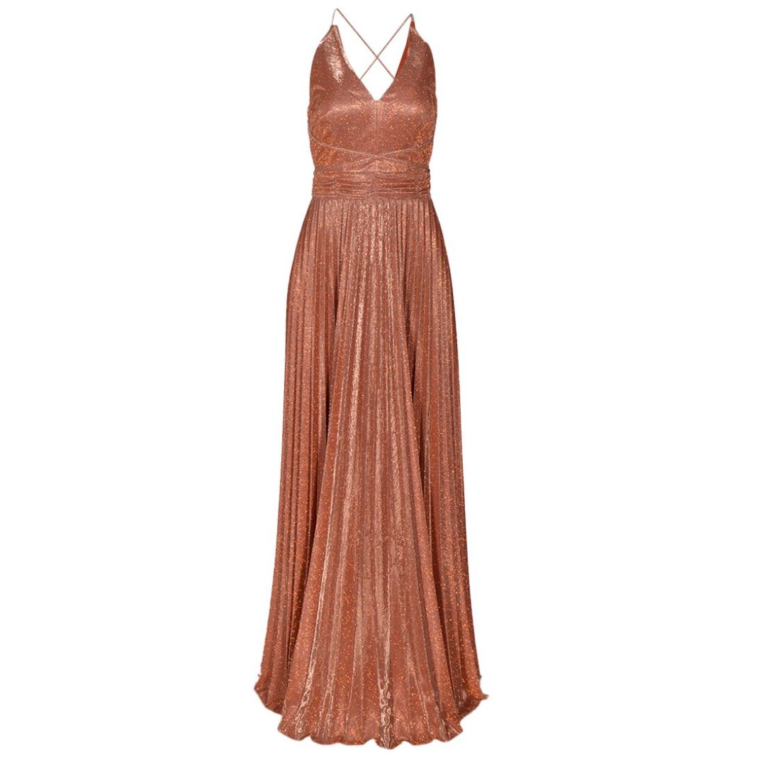 Vasanta Vestido Largo Festivo con Tirantes de Lazo