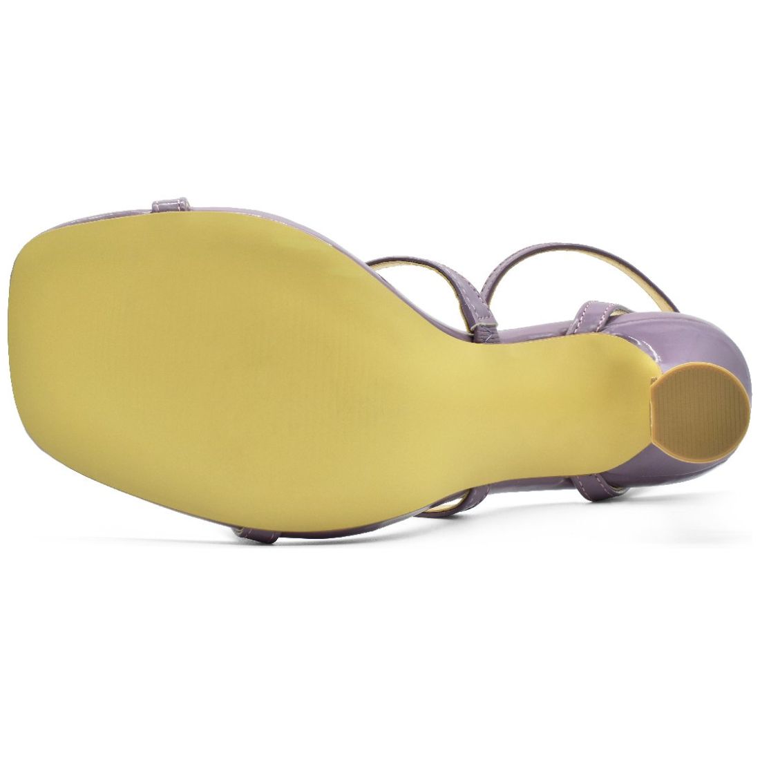 Sandalia con Tiras y Ajuste Pulsera Lila Elle.