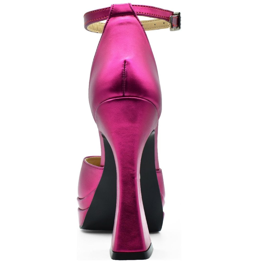 Zapatilla Puntal con Plataforma Rosa Elle.