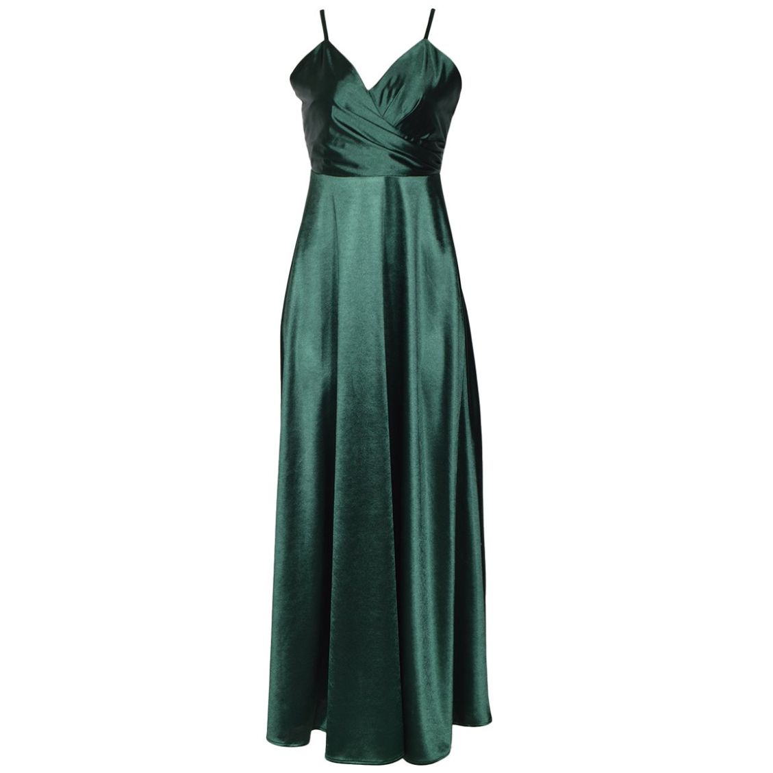 Vestido Largo de Fiesta con Escote Cruzado, Liso para Mujer Philosophy
