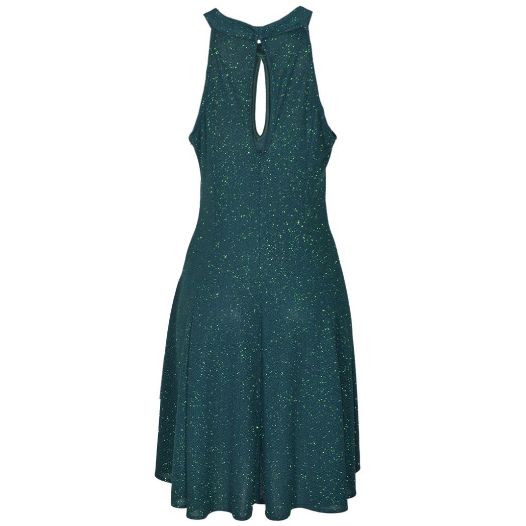 Vestido Corto de Fiesta Tipo Halter, Metálico para Mujer Philosophy Jr Nights