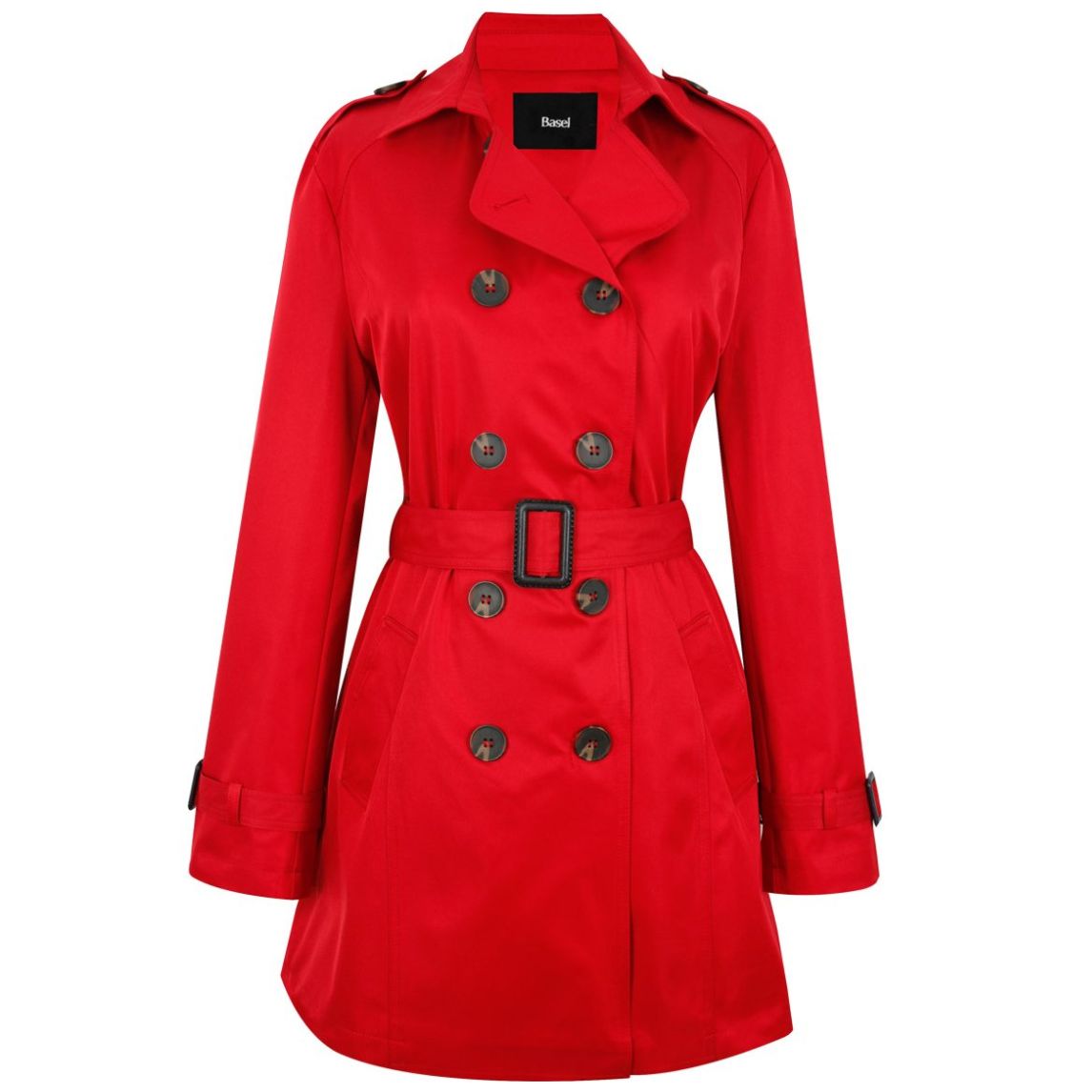 Gabardina Basel Cuello Solapa Diseño Cinta y Botones