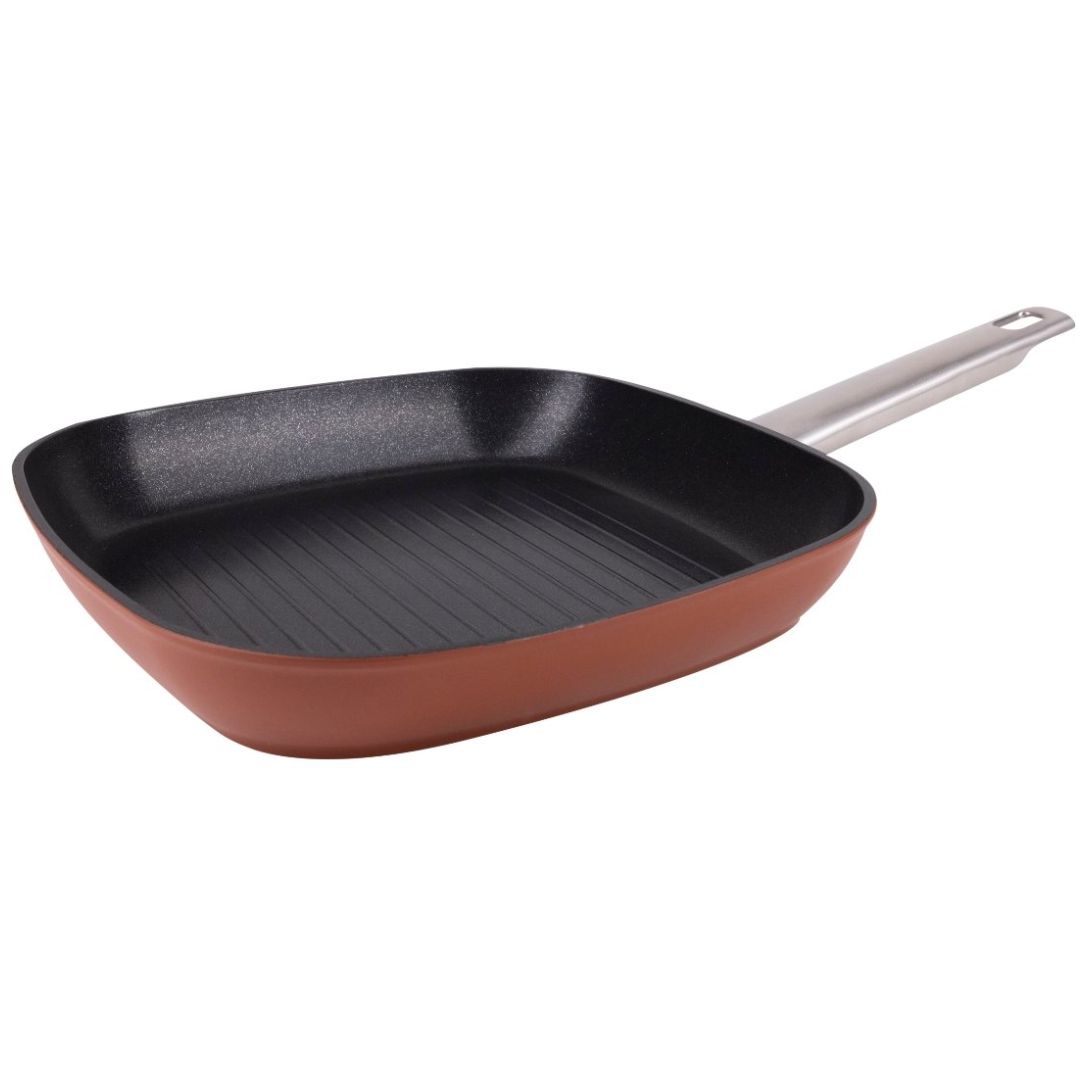 Sartén Grill 24 Cm Aluminio Forjado Agros Bergner