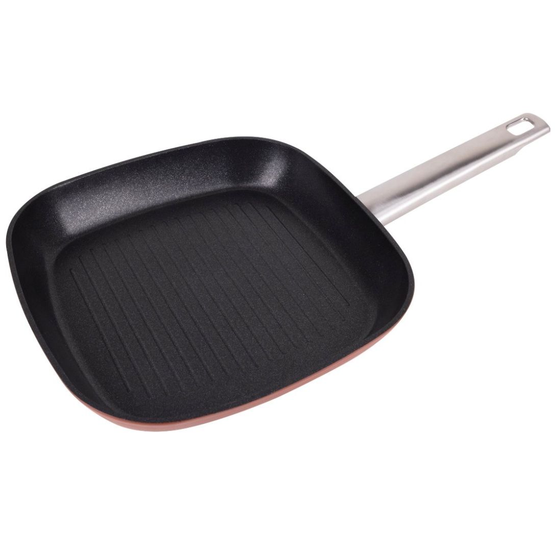 Sartén Grill 24 Cm Aluminio Forjado Agros Bergner