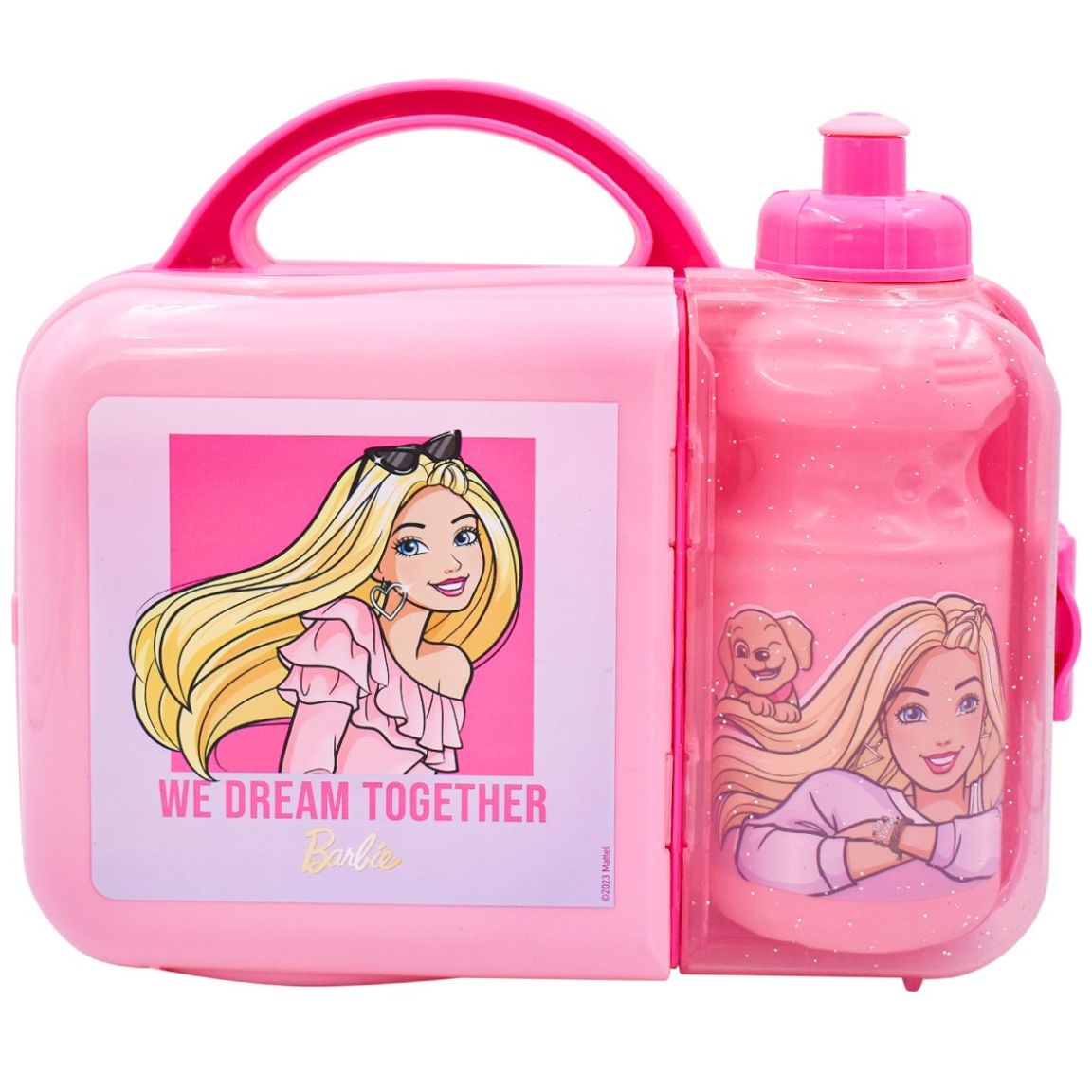 Lonchera Barbie con Botella Fun Kids