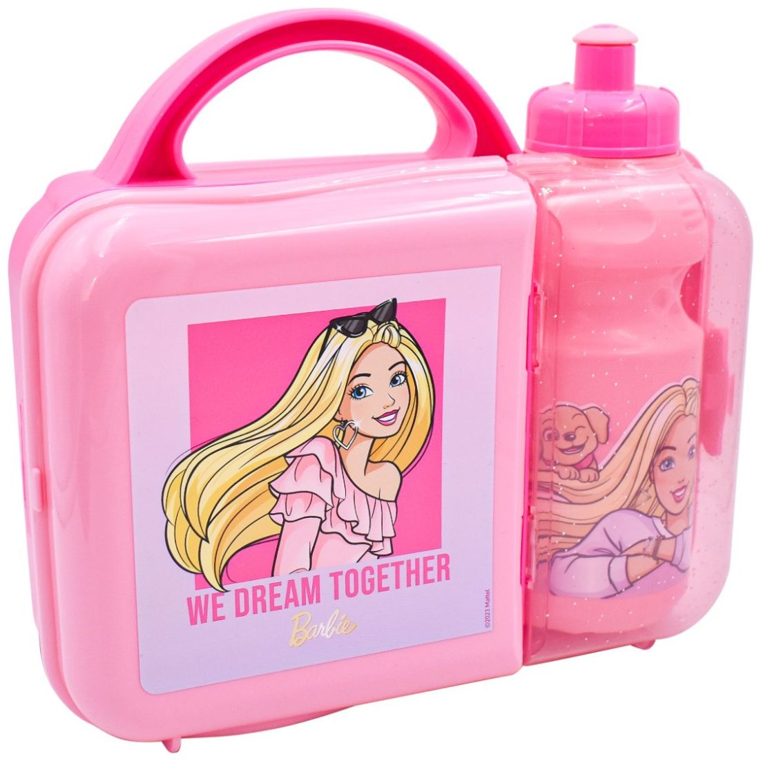 Lonchera Barbie con Botella Fun Kids
