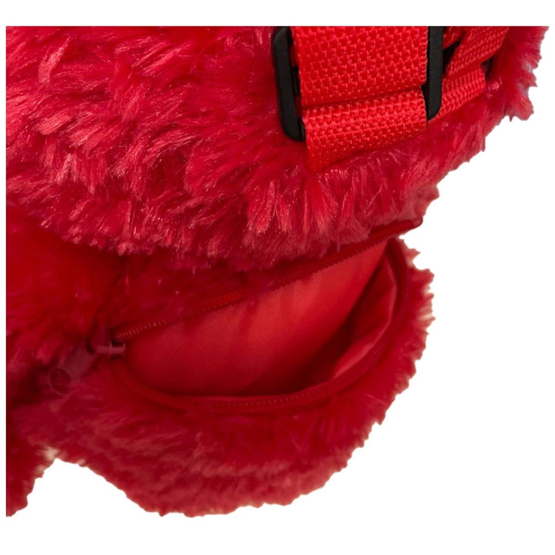 Mochila para Primaria Peluche Rojo Ab Sesamo