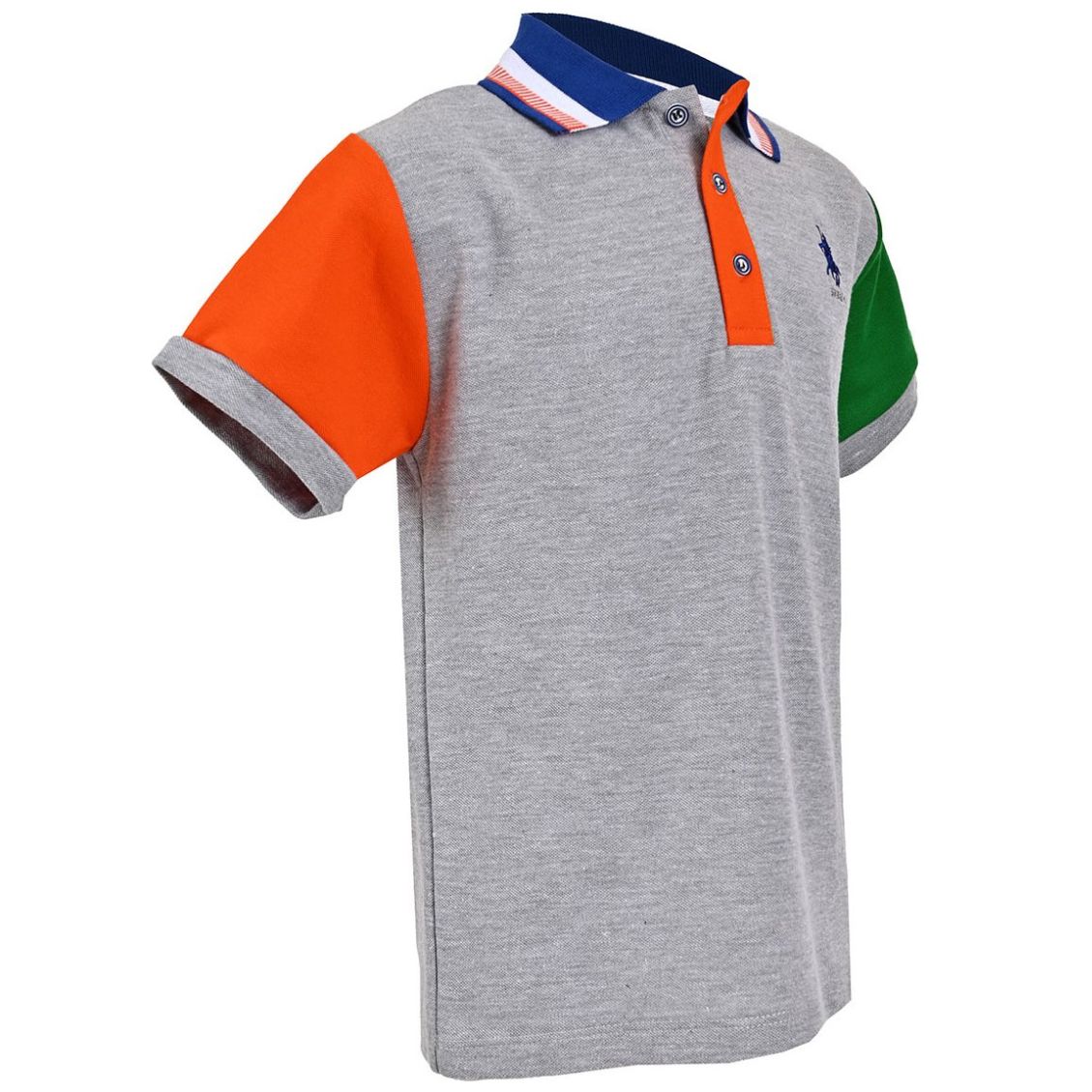Playera Polo Combinada Royal Polo Club para Niño