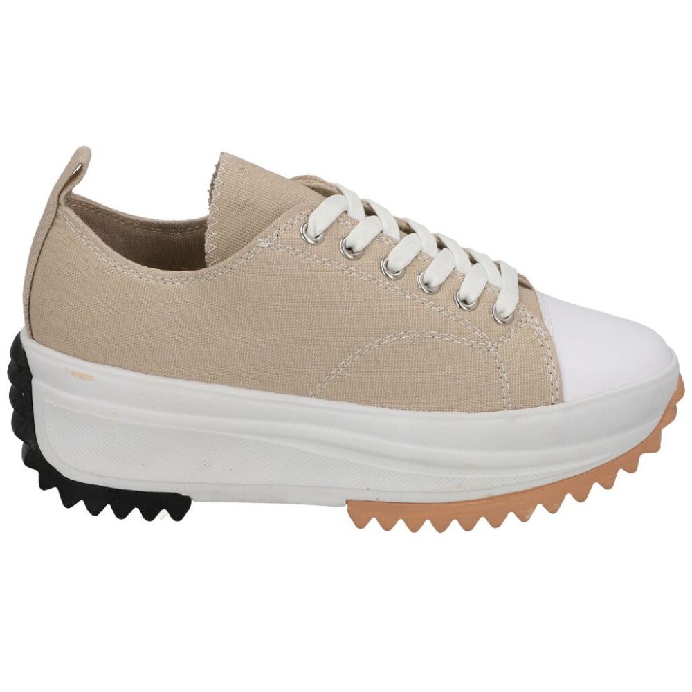 Tenis Beige con Plataforma Ferruzi