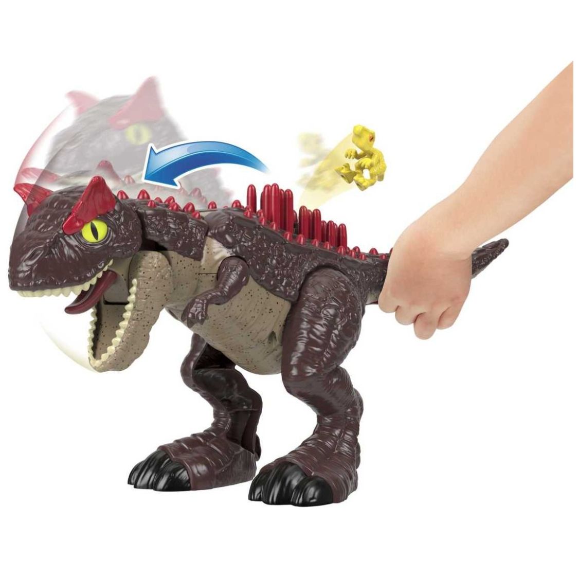 Imaginext Jurassic World Dinosaurio Carnotaurus Modo Defensa