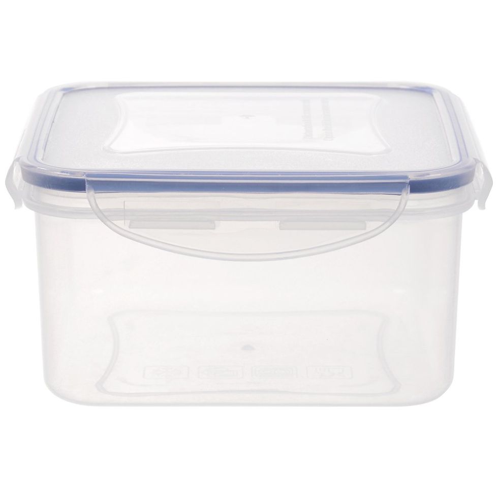 Set de 3 Contenedores Cuadrados de Plástico con Tapa Hermética L&c Home