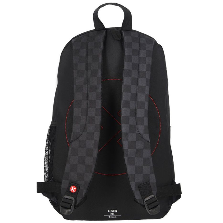 Mochila Tipo Back Pack Austin Checks Negro Xtrem