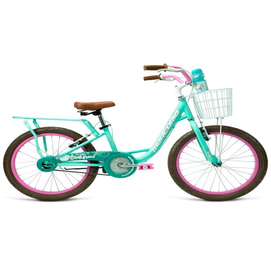 Bicicleta Infantil Urbana Evergreen R20 Azul 1 Vel Mercurio