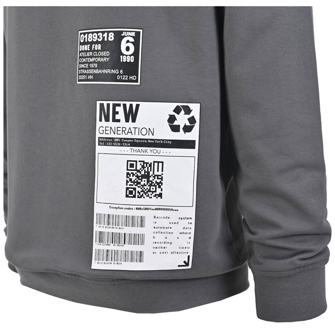 Sudadera Cuello Redondo Estampada Yongster para Hombre