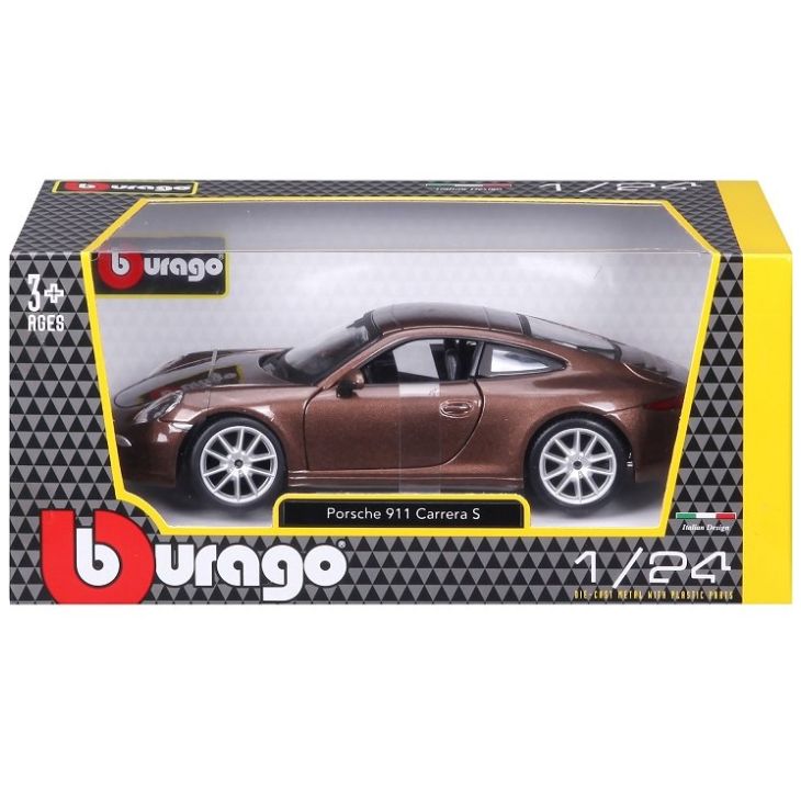Vehículo de Colección a Escala 1:24 Porsche 911 (991) Carerra S (Metallic Brown)