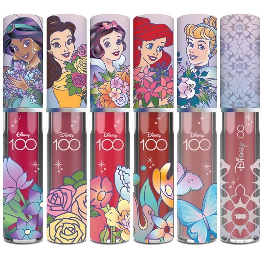 Set de 6 Labiales Mate "princesas Platino"