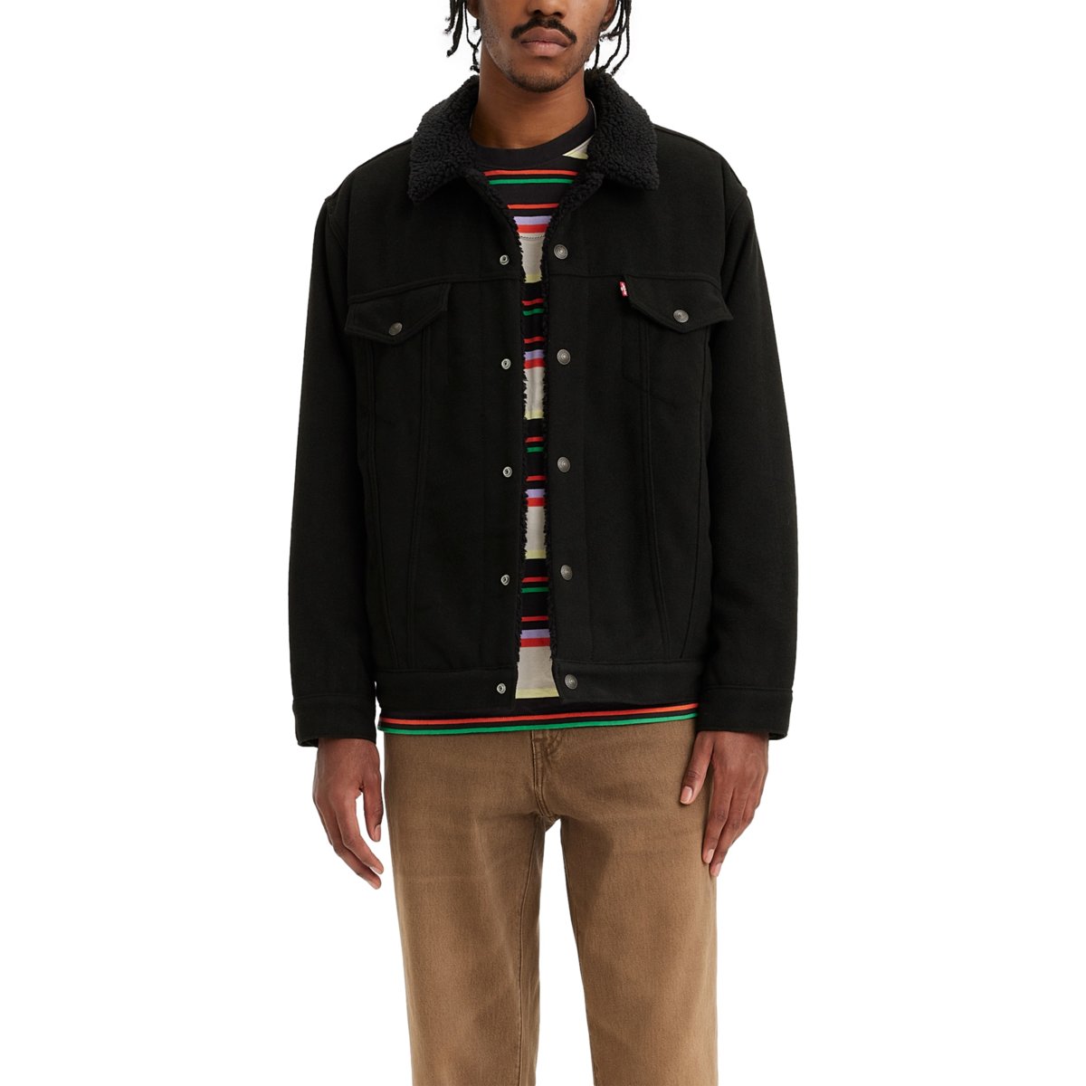 Chamarra Levi's Trucker de Mezclilla Sherpa para Hombre