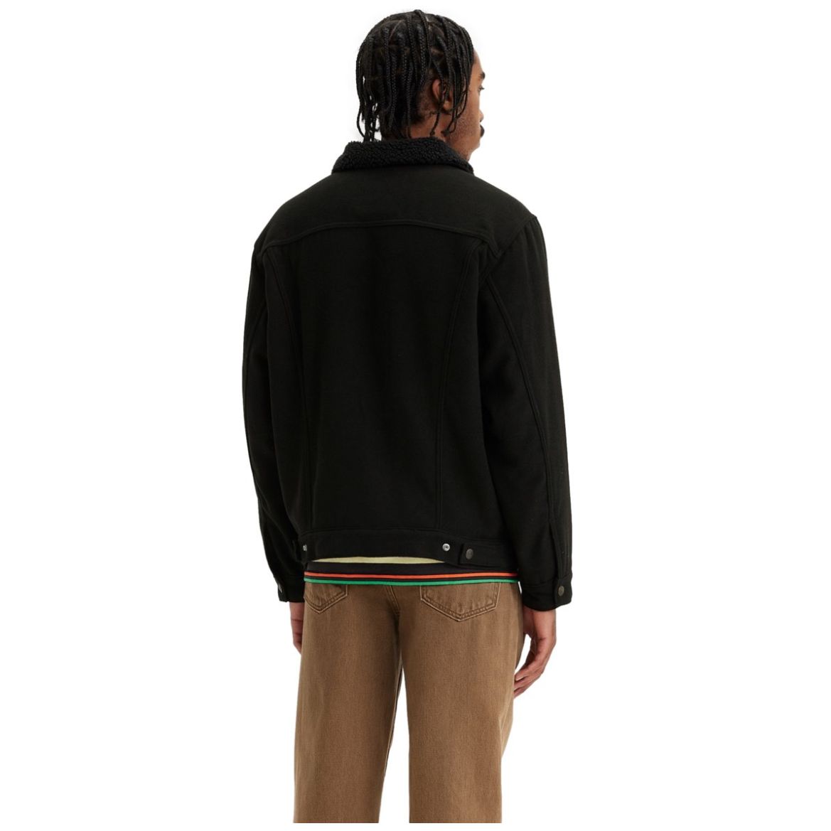 Chamarra Levi's Trucker de Mezclilla Sherpa para Hombre