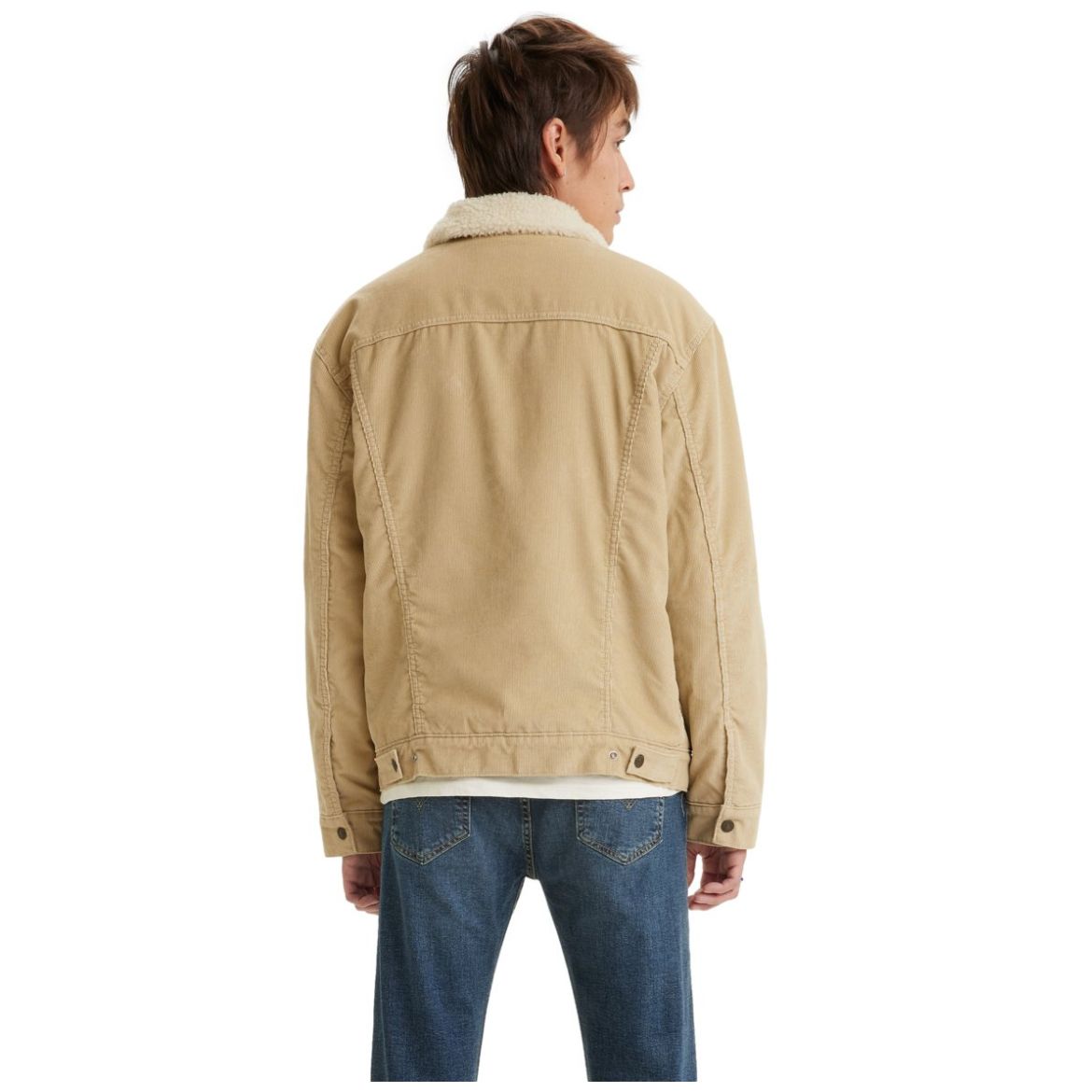 Chamarra Levi's Trucker de Mezclilla Sherpa para Hombre