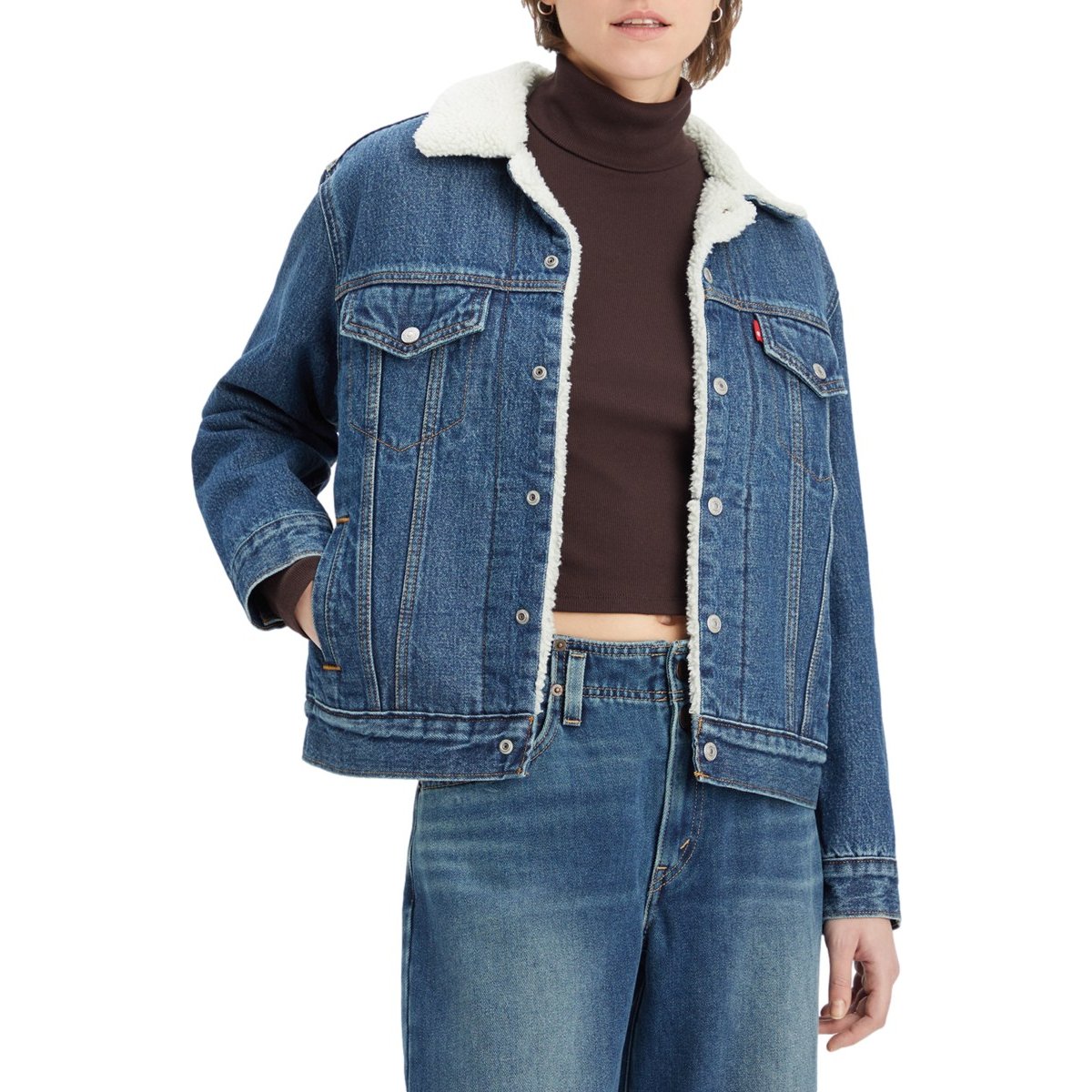 Chamarras de discount mezclilla levis mujer