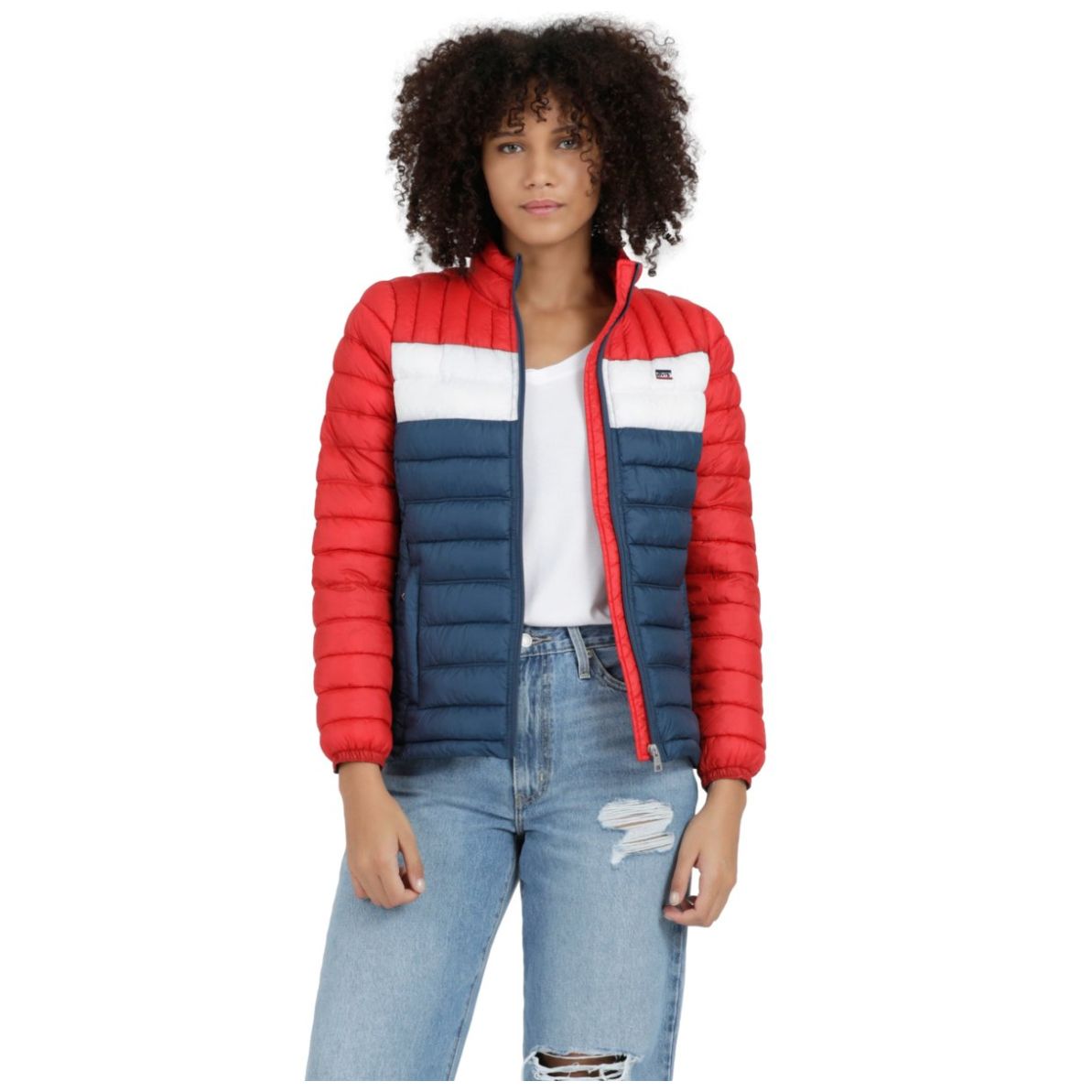 Chamarras de mezclilla para mujer online levis