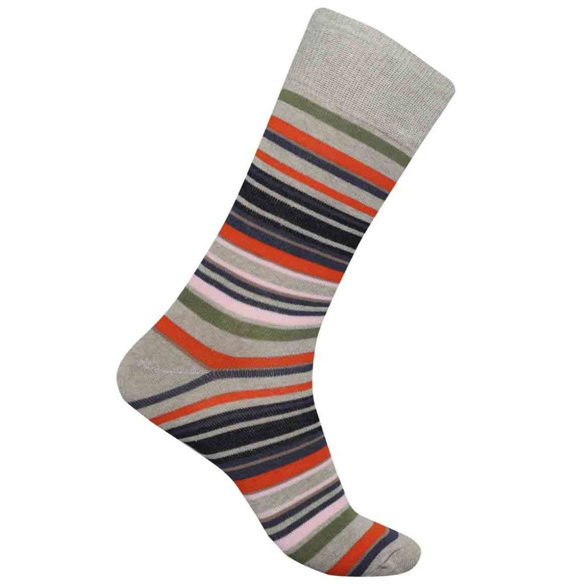 Par Calcetín Franjas Vanizadas Carlo Corinto para Hombre