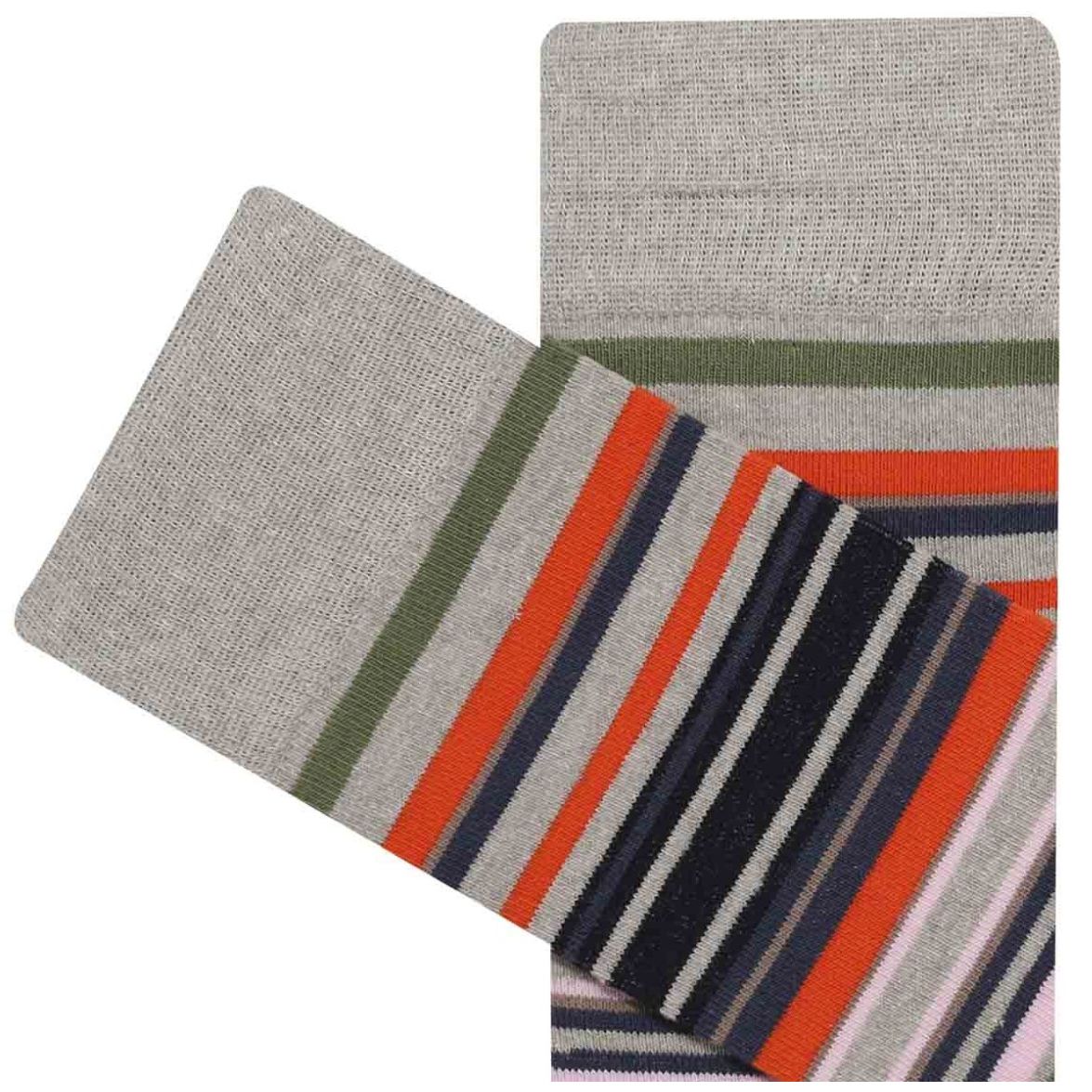 Par Calcetín Franjas Vanizadas Carlo Corinto para Hombre