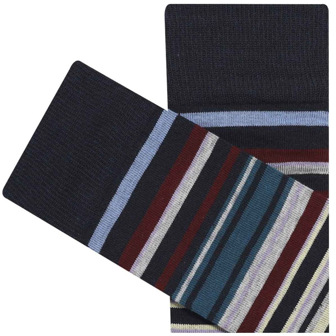 Par Calcetín Franjas Vanizadas Carlo Corinto para Hombre