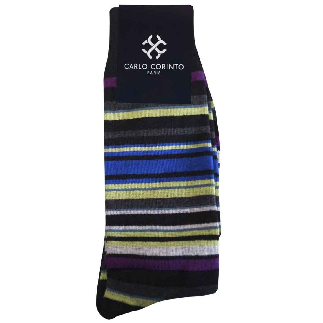Par Calcetín Franjas Vanizadas Carlo Corinto para Hombre