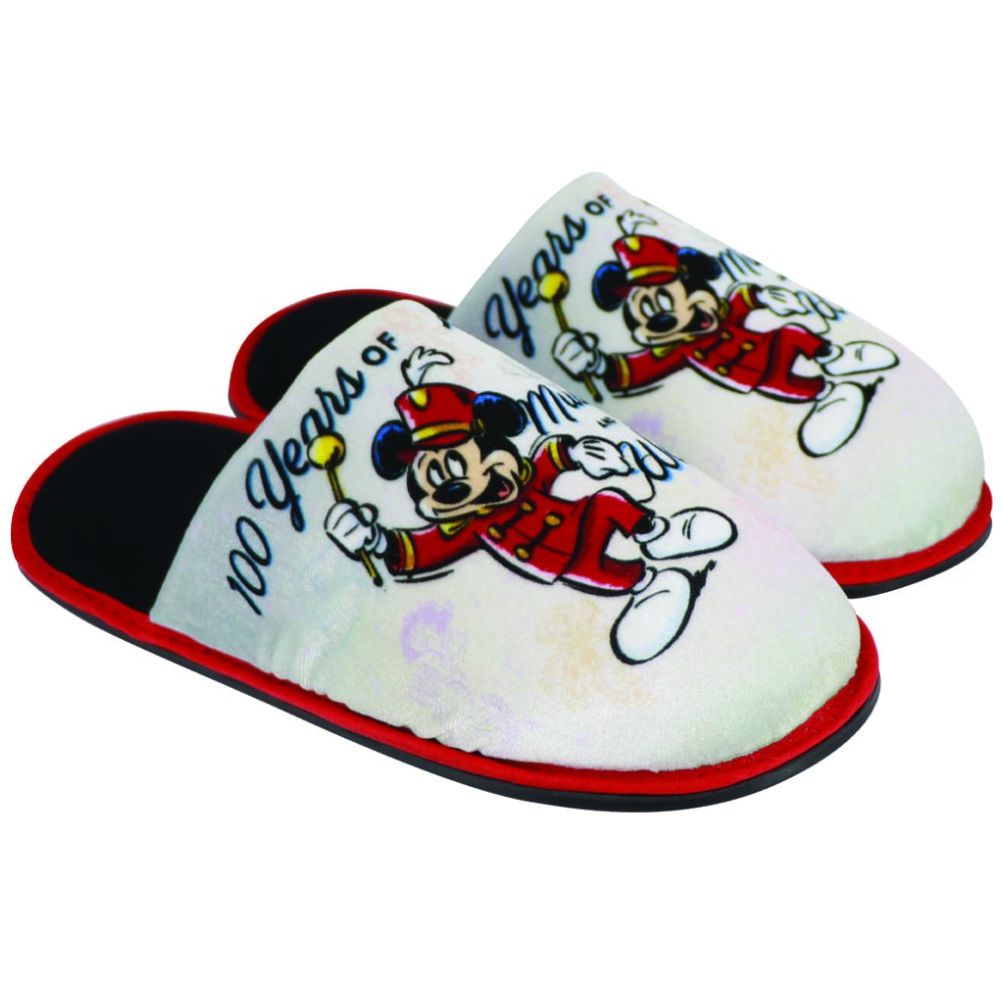 Pantufla Personajes Disney 100 Años Blanco