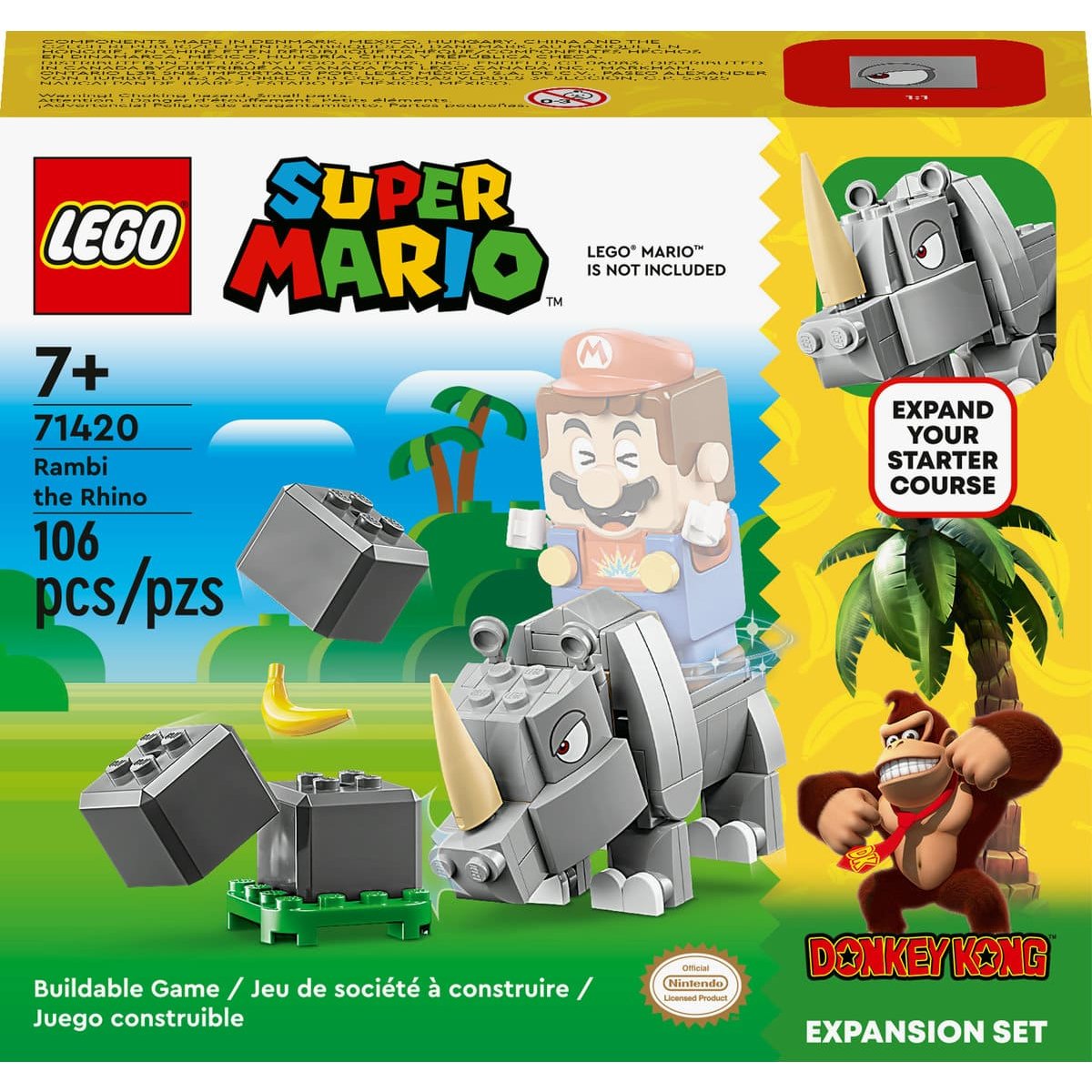 Set de Expansión: Rambi, el Rinoceronte Lego Super Mario