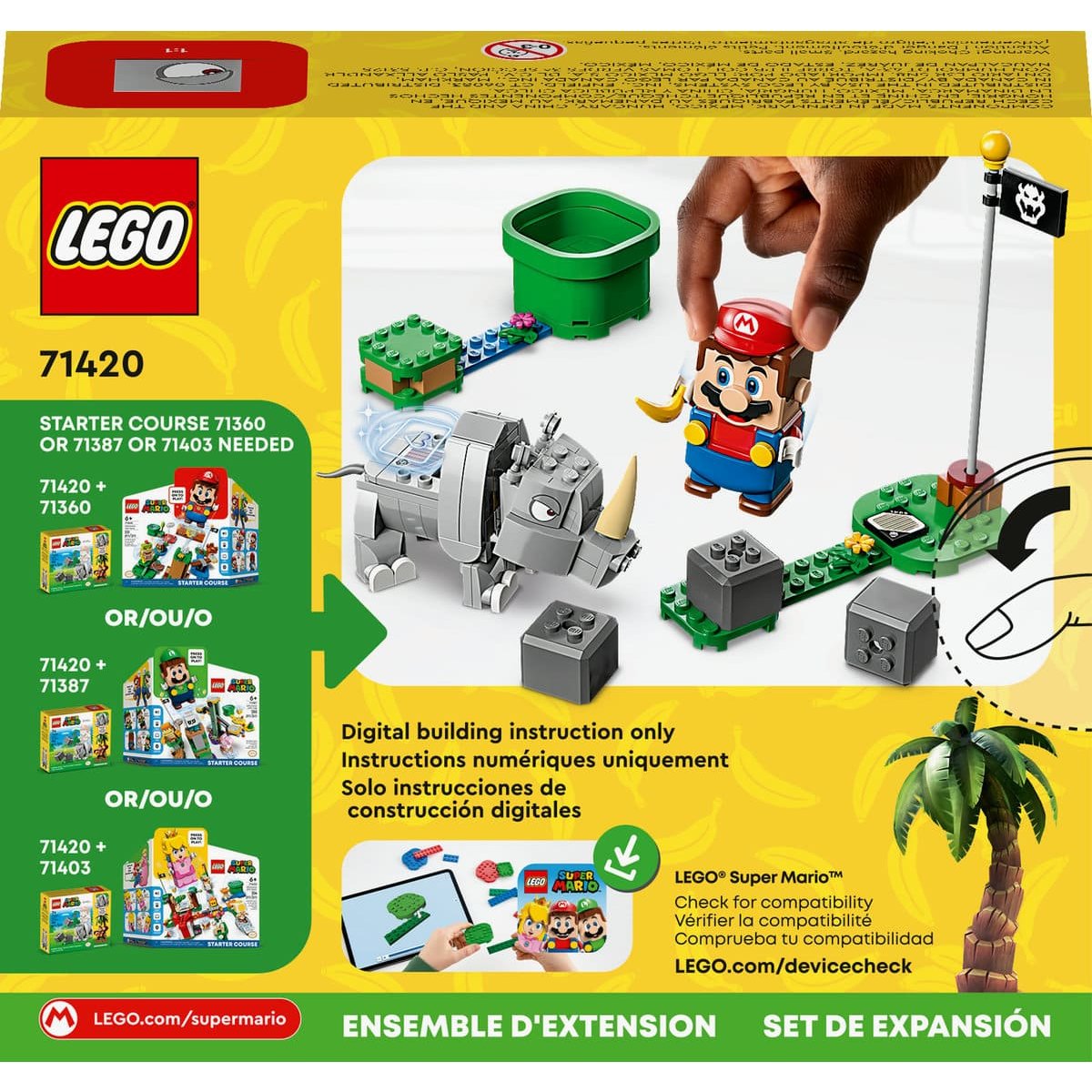 Set de Expansión: Rambi, el Rinoceronte Lego Super Mario