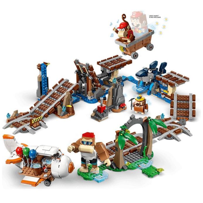 Set de Expansión: Vagoneta Minera de Diddy Kong Lego Super Mario