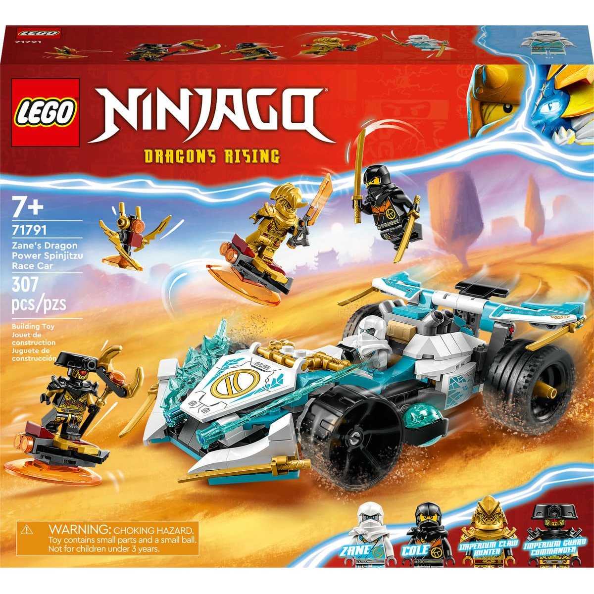 Zane Dragon Power: Auto de Competencia Spinjitzu Lego Ninjago