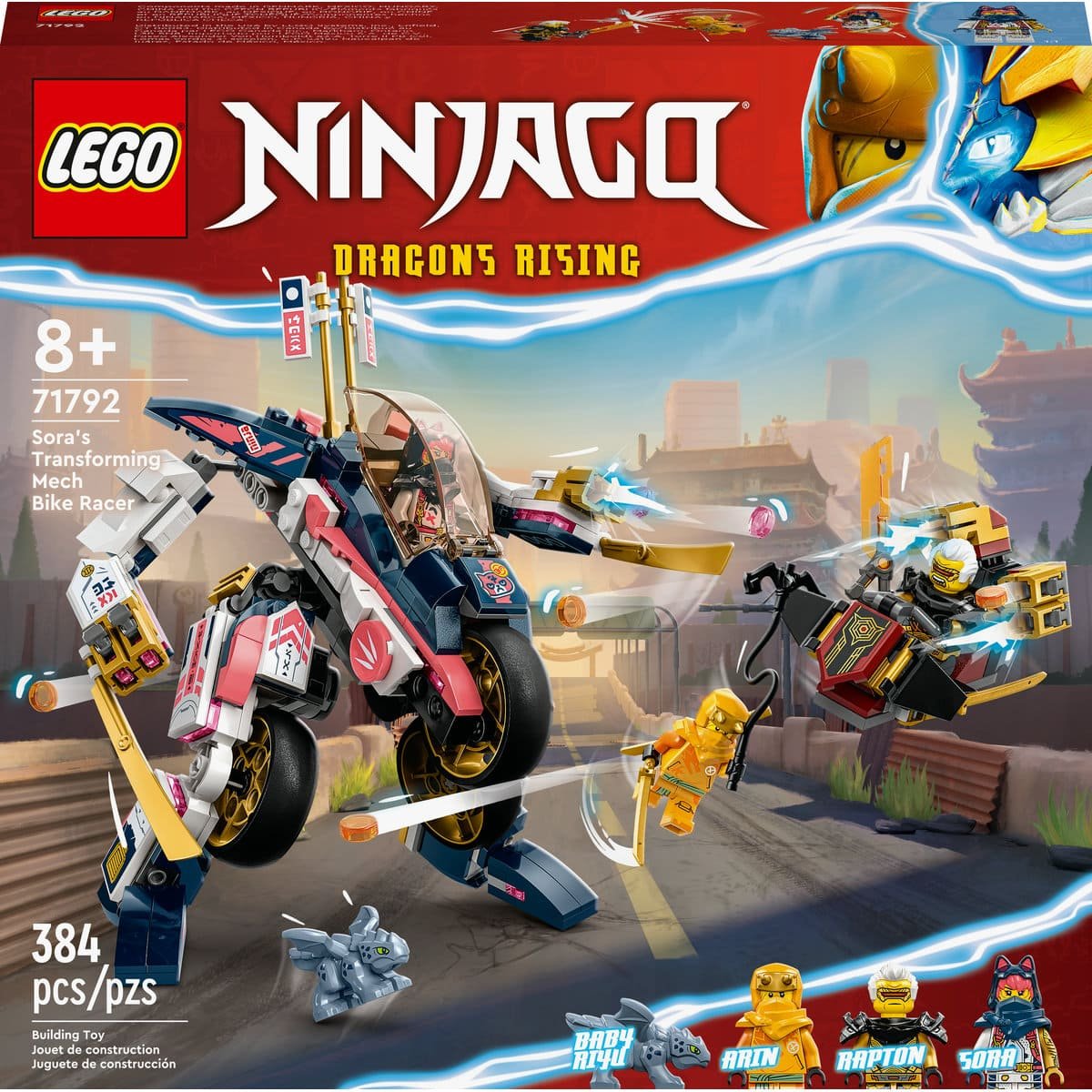 Moto de Carreras Transformable en Mech De Sora Lego Ninjago