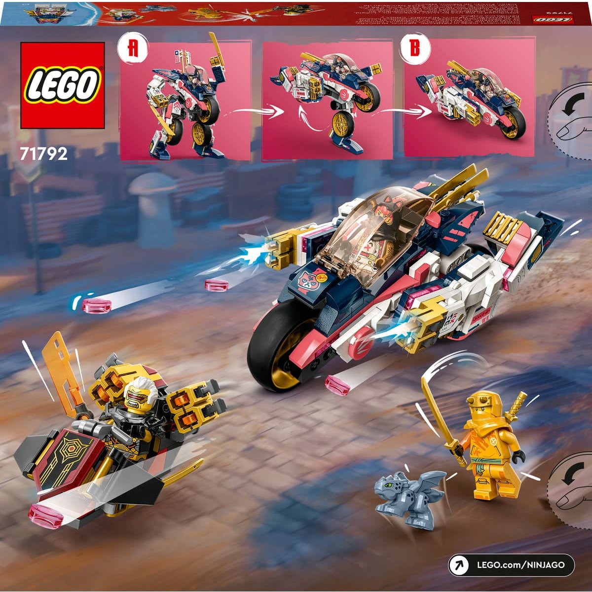 Moto de Carreras Transformable en Mech De Sora Lego Ninjago