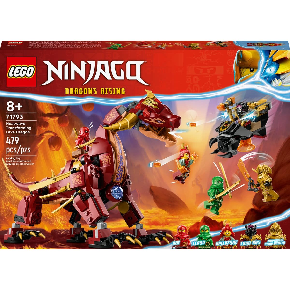 Dragón de Lava Transformable de Heatwave Lego Ninjago