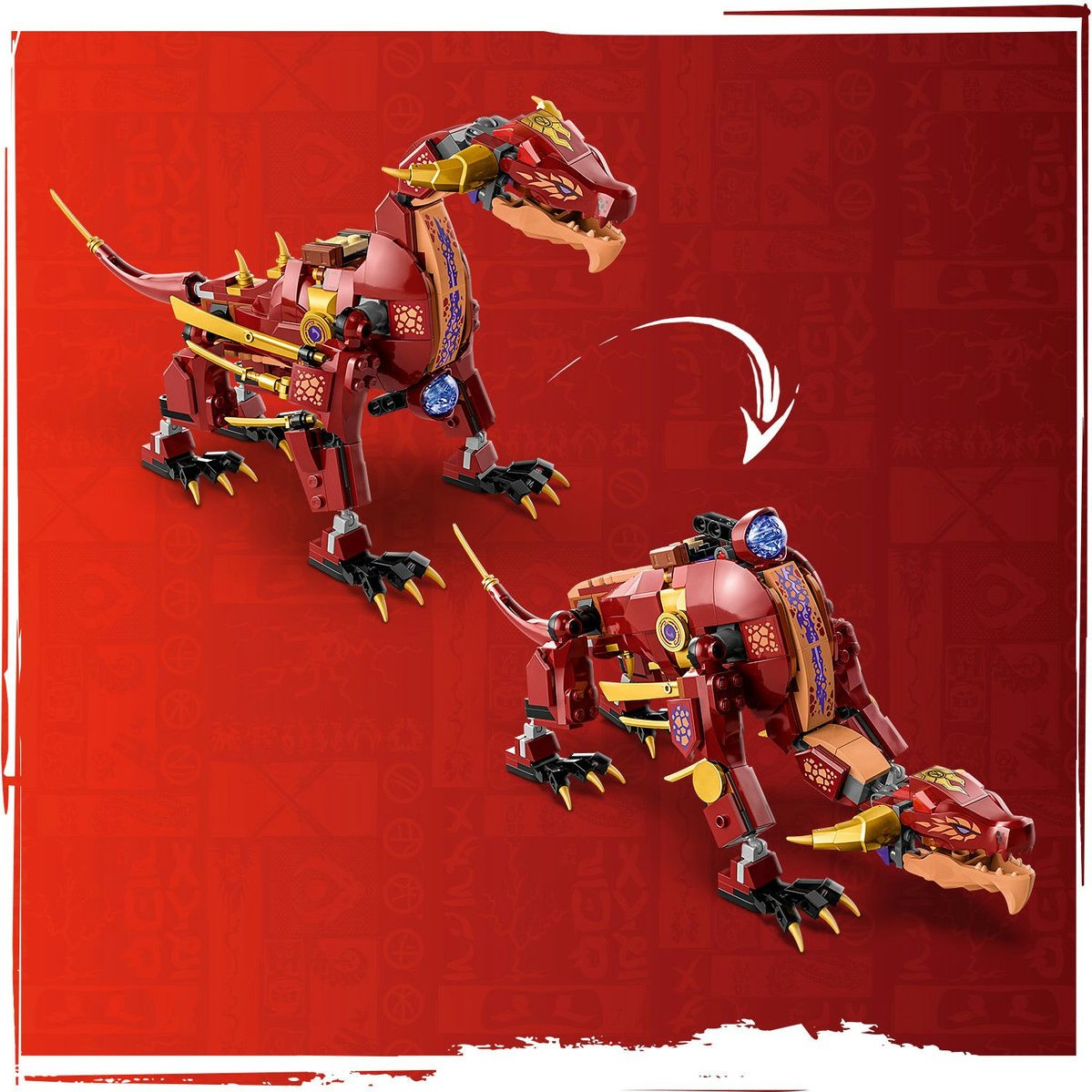 Dragón de Lava Transformable de Heatwave Lego Ninjago